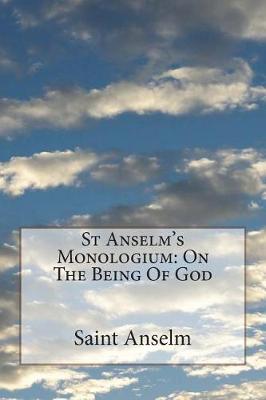 St Anselm's Monologium