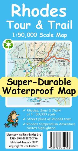 Rhodes Tour and Trail Map