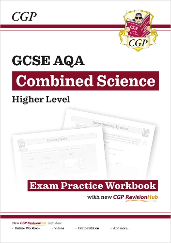 New GCSE Combined Science AQA Higher Exam Practice Workbook with CGP RevisionHub
