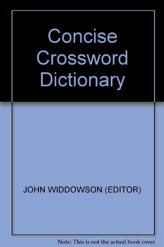 Concise Crossword Dictionary (Pocket reference library)
