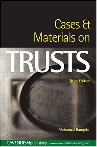 Cases and Materials on Trusts