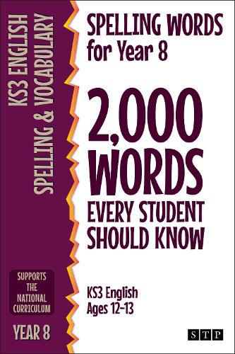 Spelling Words for Year 8