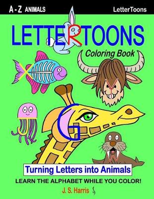 Lettertoons A-Z Animals Coloring Book