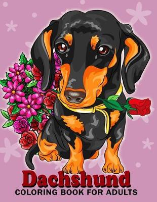 Dachshund coloring book for Adults