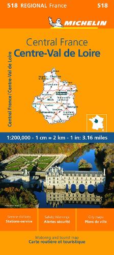 Centre - Michelin Regional Map 518