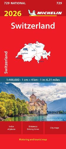 Switzerland 2026 - Michelin National Map 729