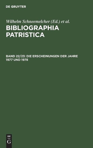 Die Erscheinungen Der Jahre 1977 Und 1978