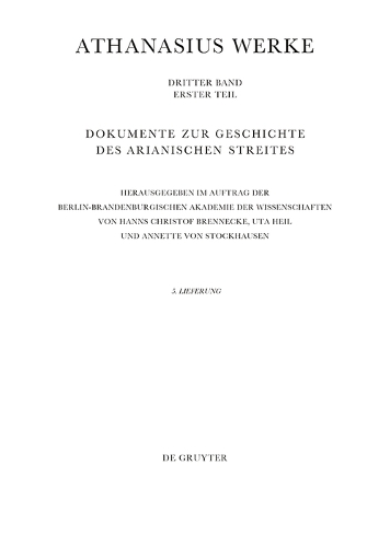 Bis zum Vorabend der Synode von Konstantinopel (381)