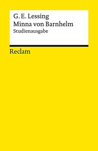 Minna von Barnhelm, oder das Soldatenglück: Studienausgabe