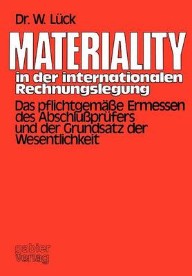 Materiality in der internationalen Rechnungslegung