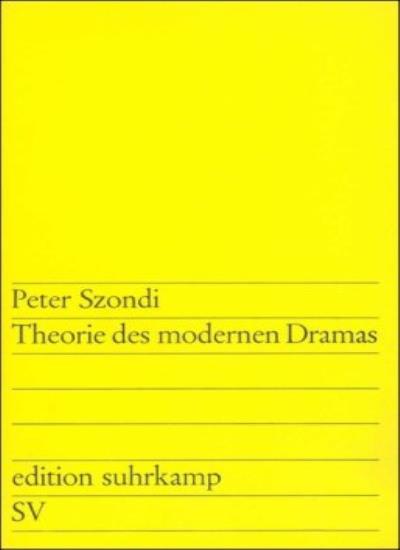 Theorie des modernen Dramas.