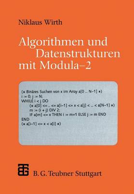 Algorithmen und Datenstrukturen mit Modula — 2