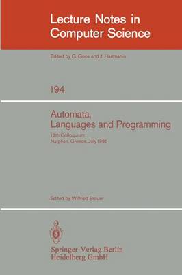 Automata, Languages and Programming