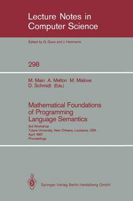 Mathematical Foundations of Programming Language Semantics