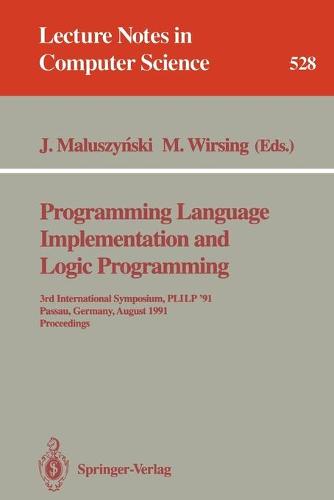 Programming Language Implementation and Logic Programming