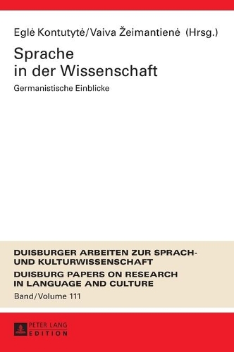 Sprache in der Wissenschaft