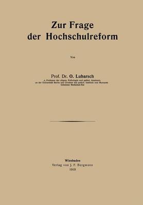 Zur Frage der Hochschulreform
