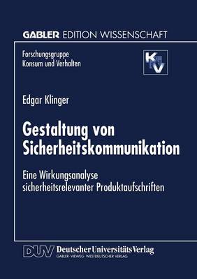 Gestaltung von Sicherheitskommunikation