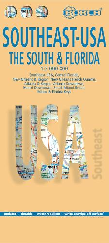 USA Southeast - The South & Florida, Borch Map