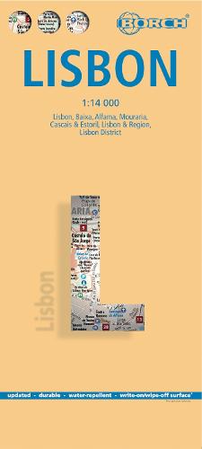 Lisbon, Lissabon, Borch Map
