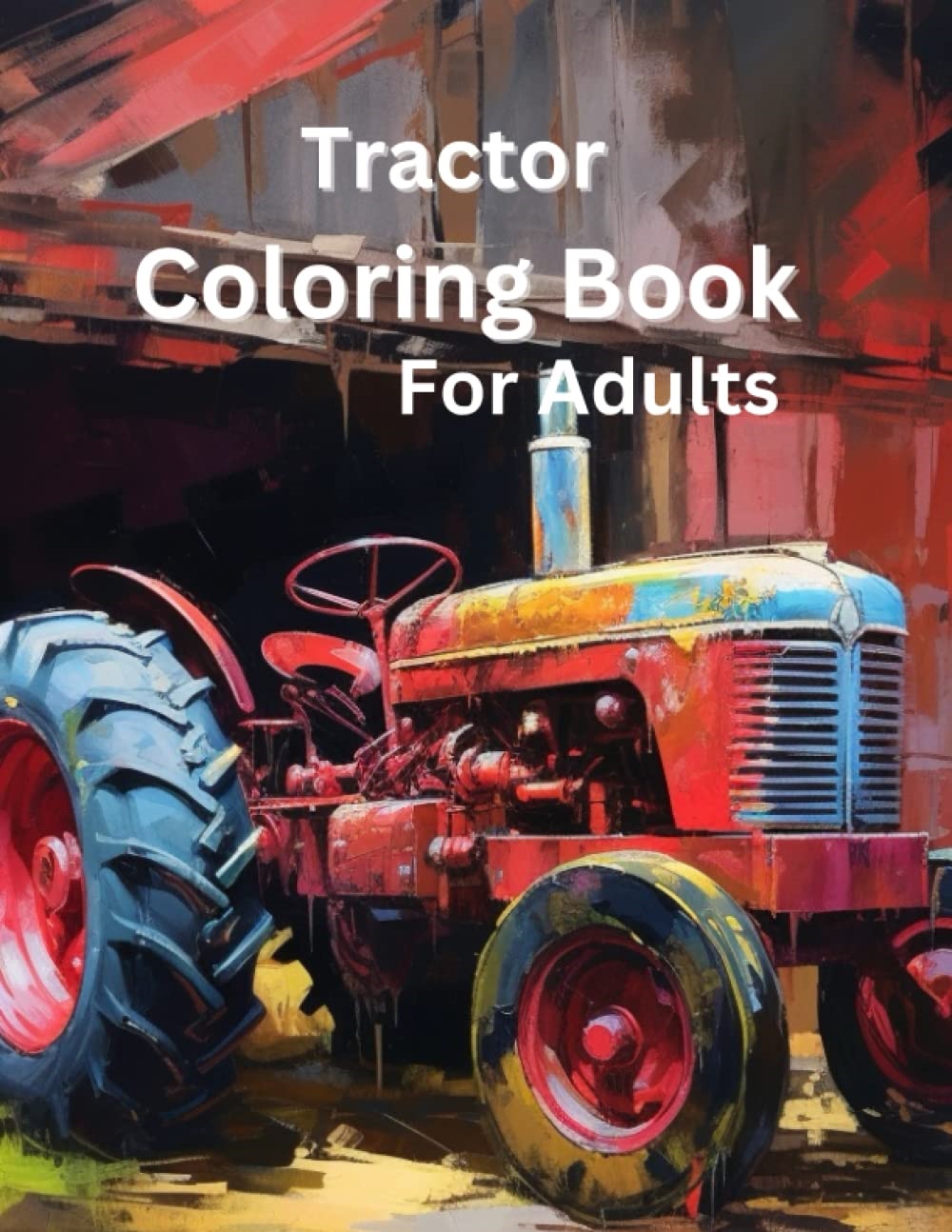 Tractor Coloring Book for adults