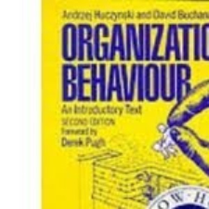 Organizational Behaviour: An Introductory Text