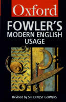 Dictionary of Modern English Usage