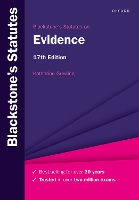 Blackstone's Statutes on Evidence