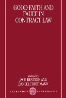 Good Faith and Fault in Contract Law