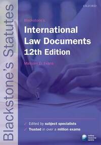 Blackstone's International Law Documents (Blackstone's Statute Series)