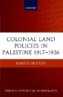 Colonial Land Policies in Palestine 1917-1936