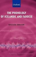 The Phonology of Icelandic and Faroese