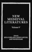 New Medieval Literatures