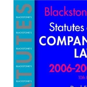 Blackstone's Statutes on Company Law 2006-2007 (Blackstone's Statute Book)