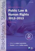 Blackstone's Statutes on Public Law & Human Rights 2012-2013