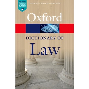 A Dictionary of Law 8/e (Oxford Quick Reference)