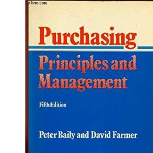 Purchasing Principles and Management