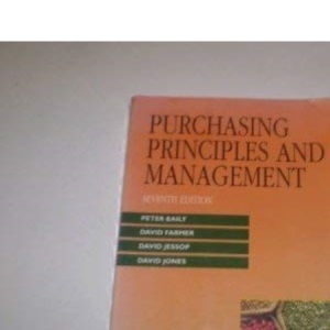 Purchasing Principles and Management