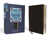 NIV Study Bible, Fully Revised Edition (Study Deeply. Believe Wholeheartedly.), Large Print, Bonded Leather, Black, Red Letter, Comfort Print