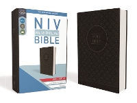NIV, Value Thinline Bible, Large Print, Leathersoft, Gray/Black, Comfort Print