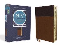 NIV Study Bible, Fully Revised Edition (Study Deeply. Believe Wholeheartedly.), Large Print, Leathersoft, Brown, Red Letter, Thumb Indexed, Comfort Print