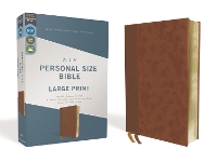 NIV, Personal Size Bible, Large Print, Leathersoft, Brown, Red Letter, Comfort Print
