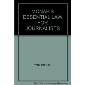 McNae's essential law for journalists