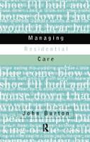 Managing Residential Care