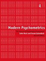 Modern Psychometrics