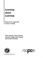 Learning about Learning