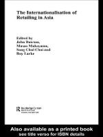 The Internationalisation of Retailing in Asia