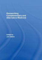 Researching Complementary and Alternative Medicine