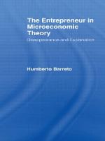 The Entrepreneur in Microeconomic Theory