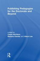 Publishing Pedagogies for the Doctorate and Beyond